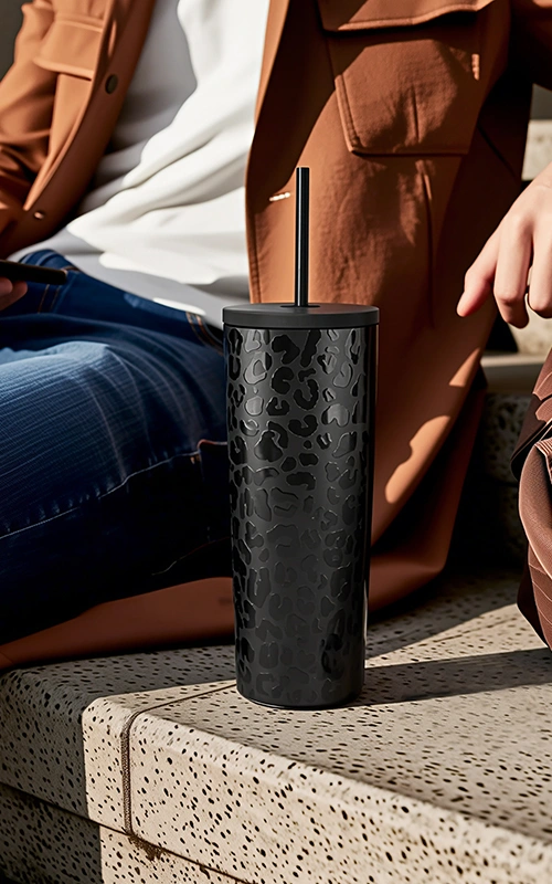 simple modern 20oz stainless steel vacuum insulated classic tumbler with lid and straw